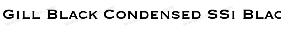 Gill Black Condensed SSi Black Condensed字体转换